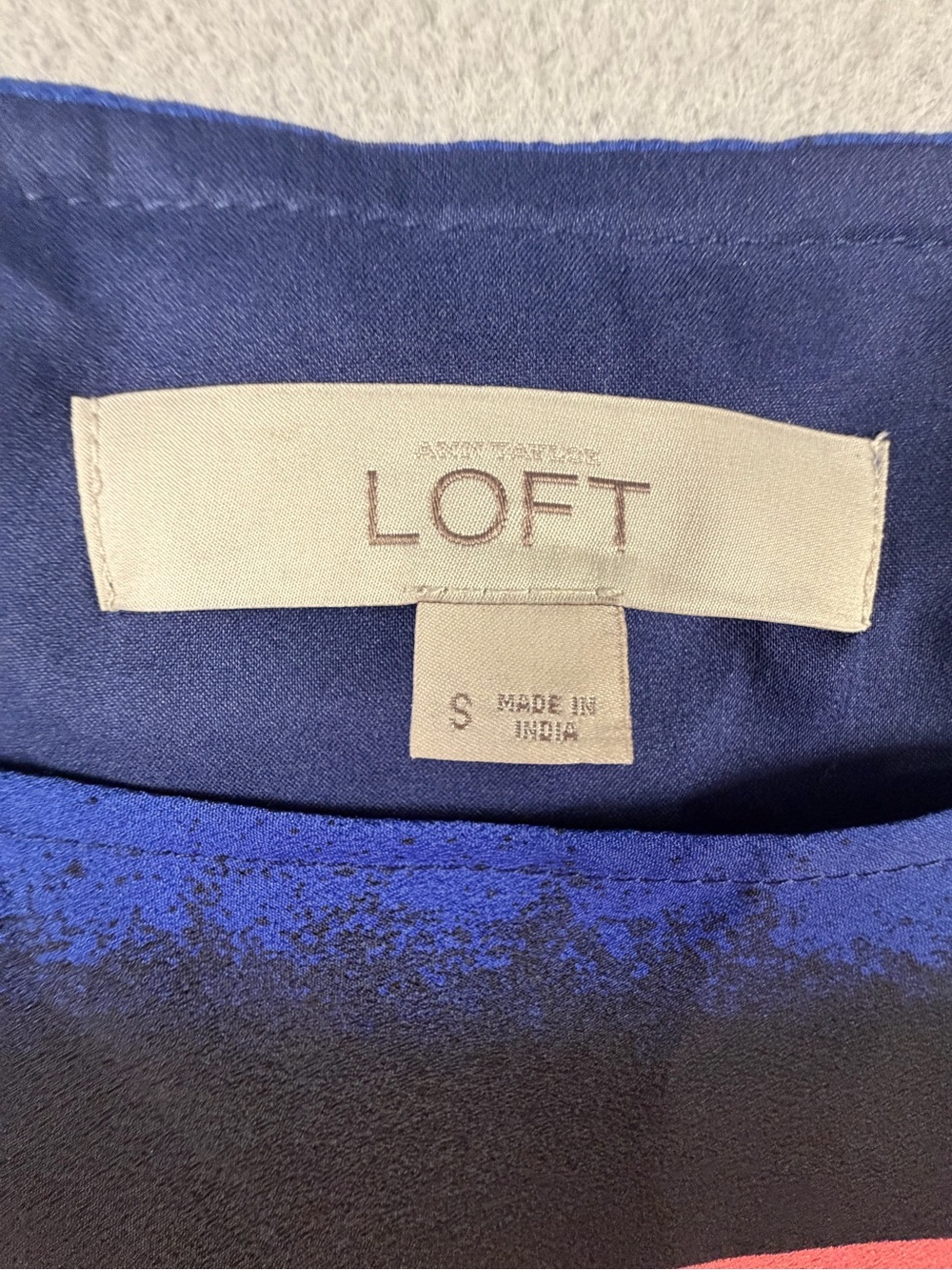 LOFT Colorblock Dress in Navy, Bright Blue & Coral - Picture 5 of 7